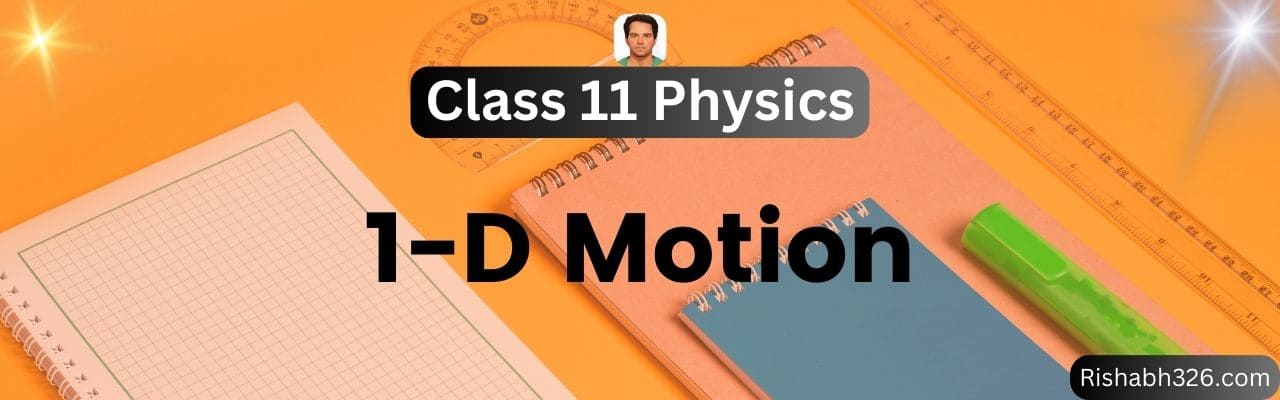 Motion in Straight Line